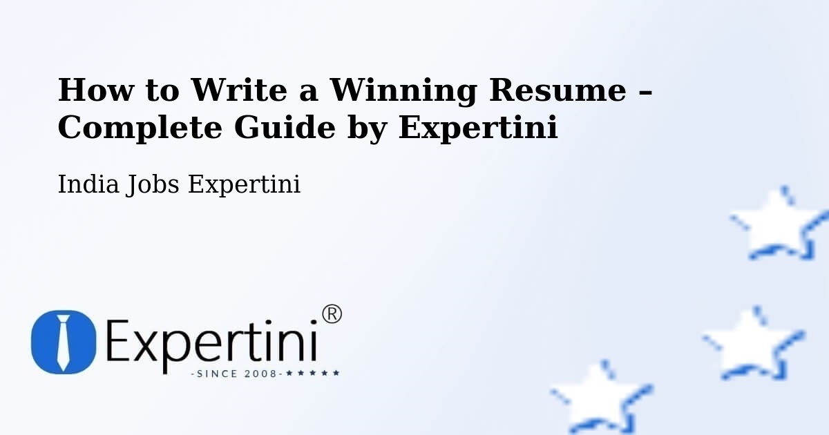 Resume Writing Guide for Job Seekers – Mohali - Mohali, India Jobs Expertini